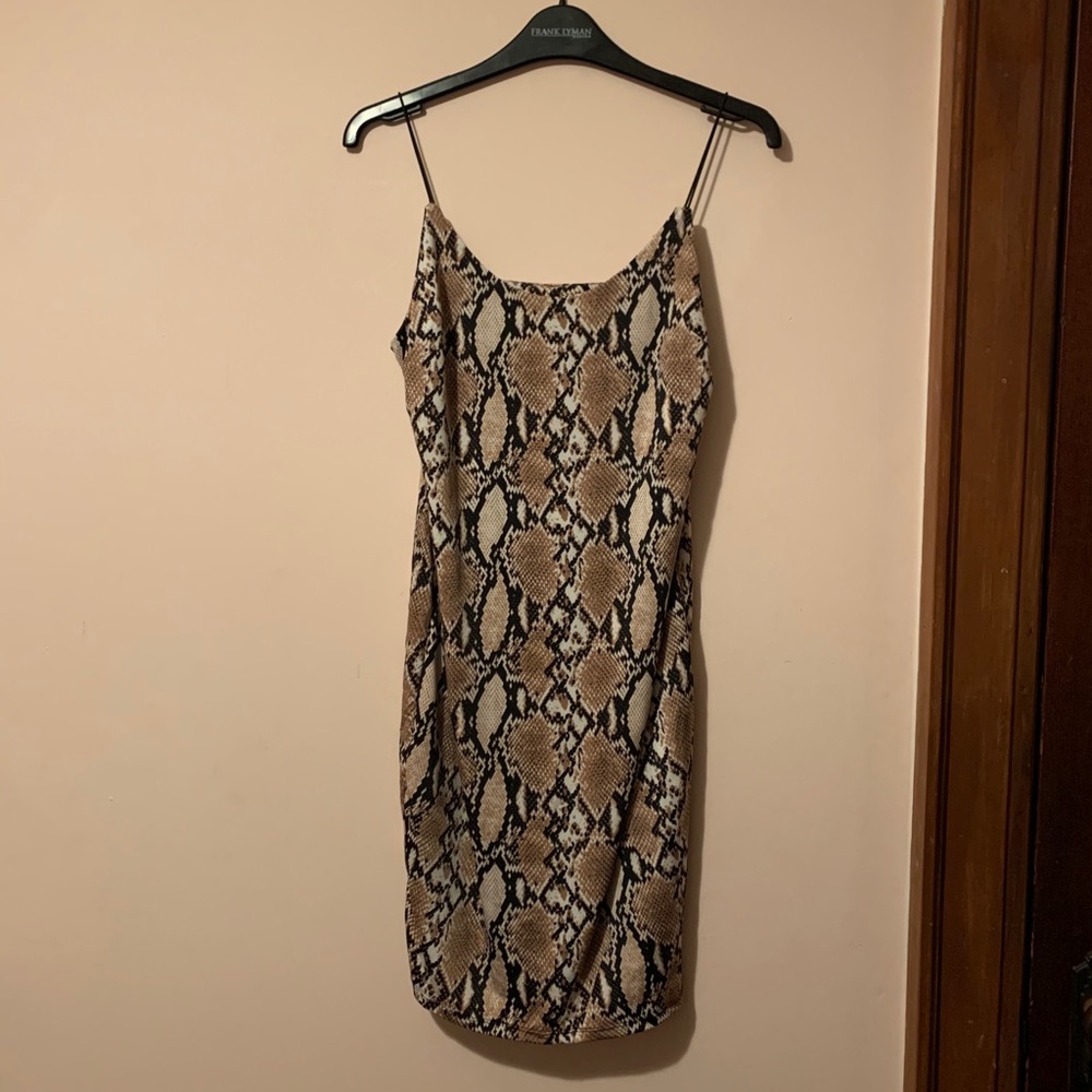 REVAMPED Snake Skin Spaghetti Strap Dress